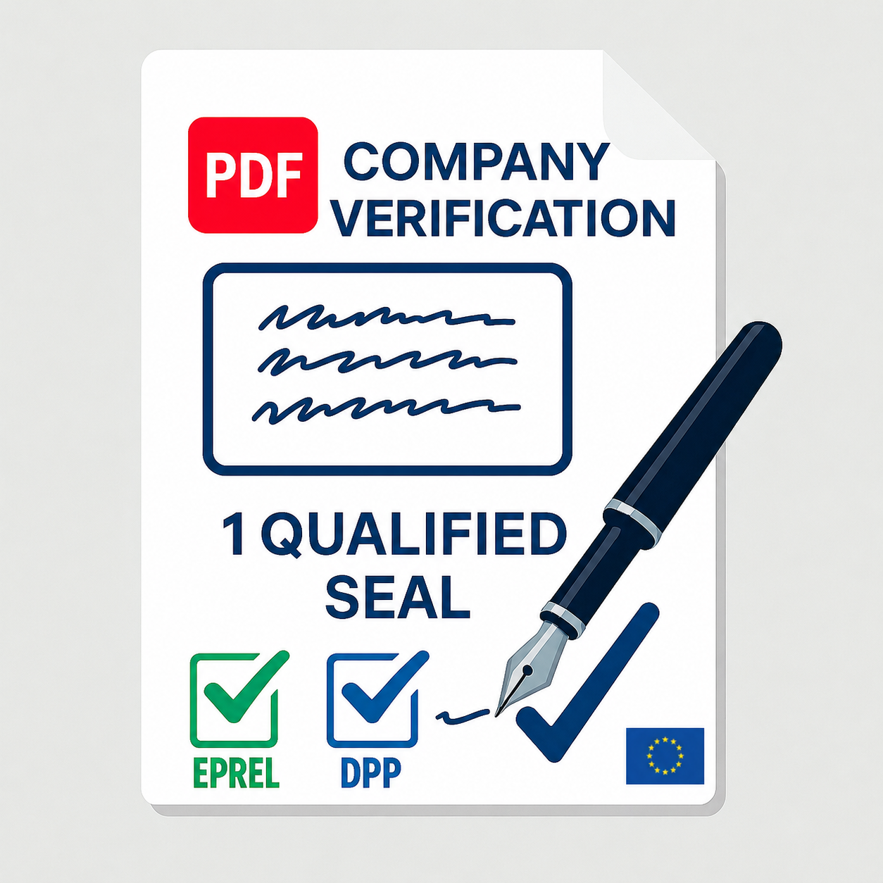 Cachet EPREL ou DPP : Certificat électronique qualifié (QSealC) pour l'inscription fournisseur EPREL ou Digital Product Passport (DPP)